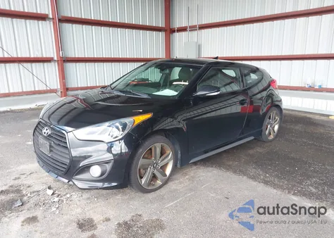 2013 Hyundai Veloster Turbo W/Black z USA, uszkodzony, nr VIN KMHTC6AE0DU179068